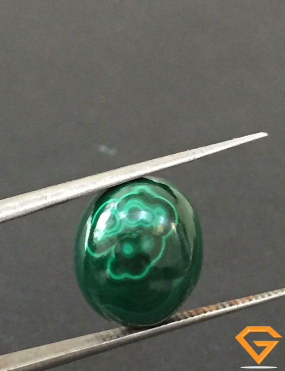 14.20 ct Natural Certified Malachite stone